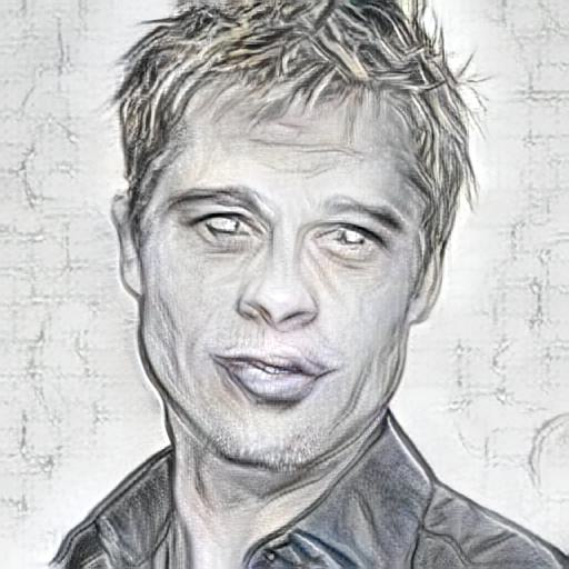 Brad Pitt Sketch Result